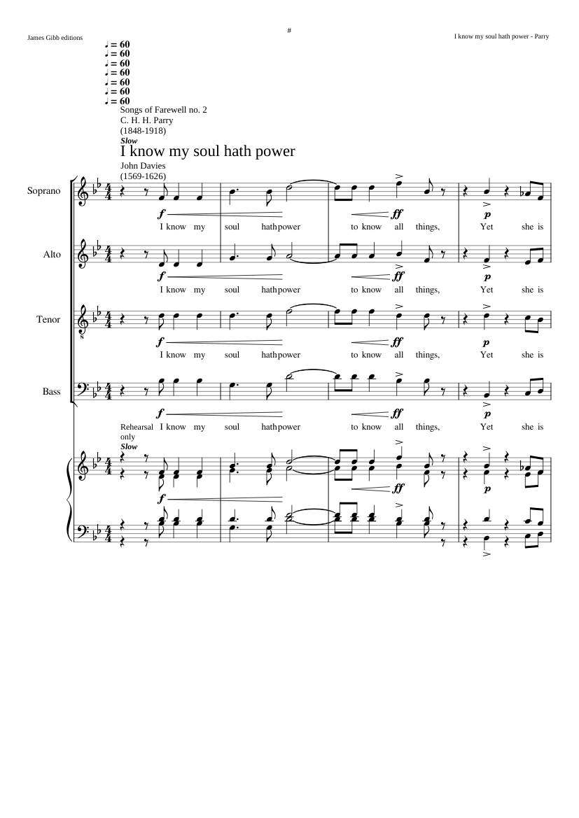 I know my soul hath power