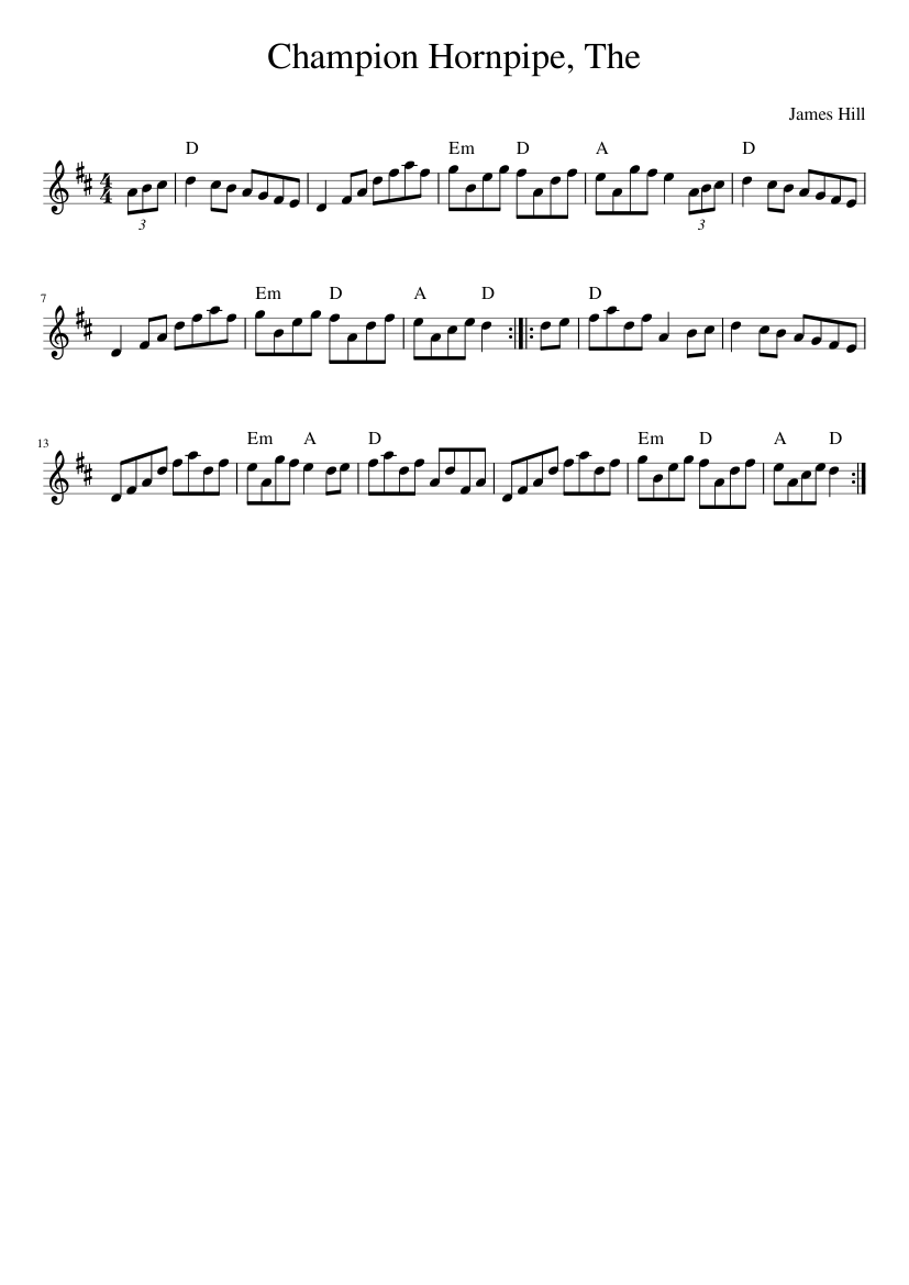 The Champion Hornpipe
