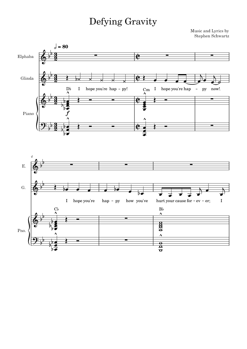 Defying Gravity Stephen Schwartz Defying Gravity Full Version Sheet Defying Gravity Stephen Schwartz Defying Gravity Full Version Sheet