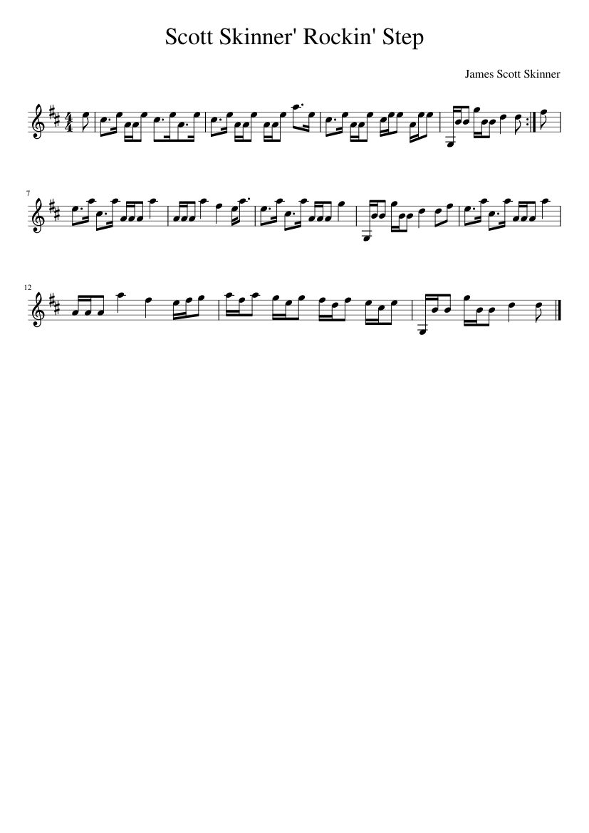 Scott Skinner' Rockin' Step