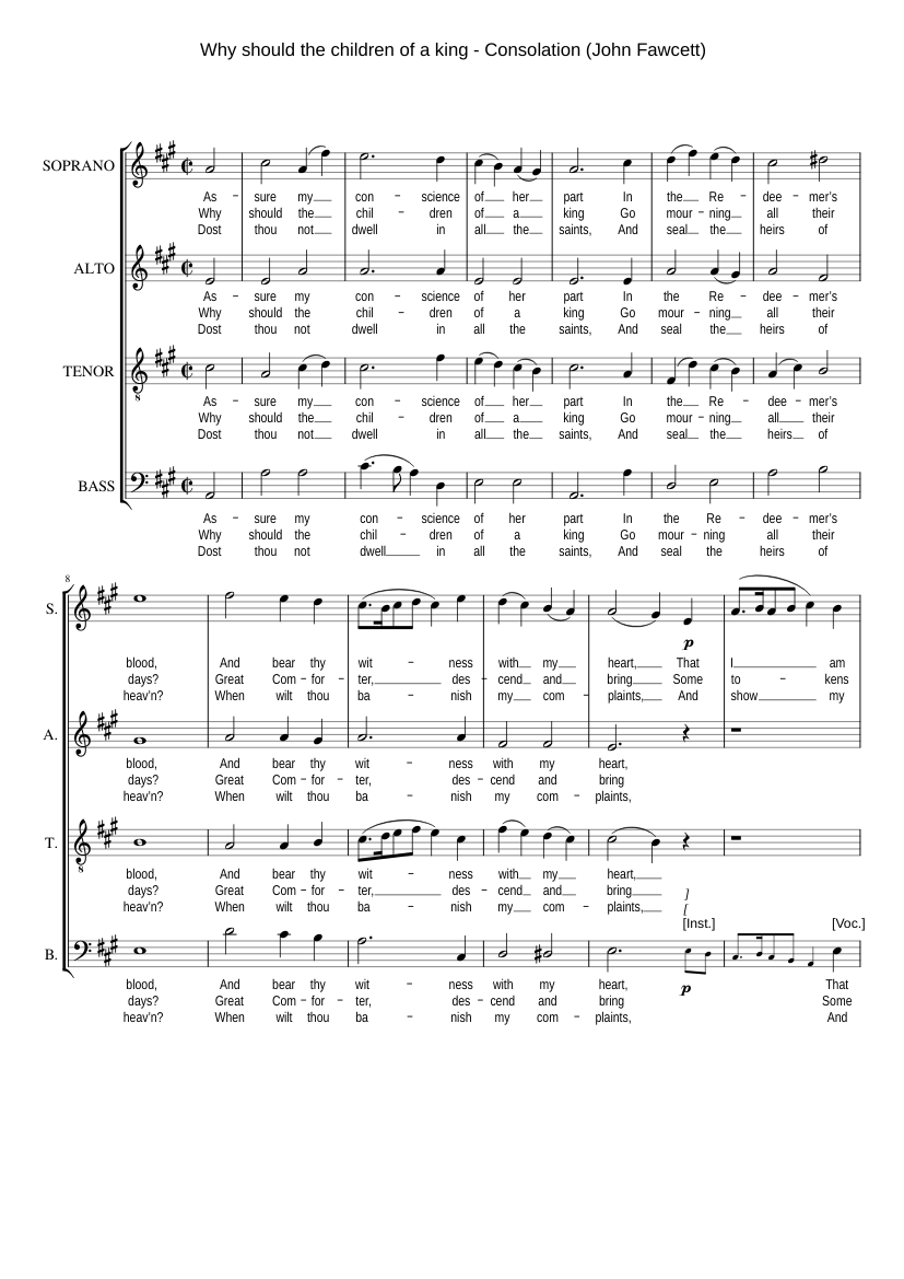 Why should the children of a king