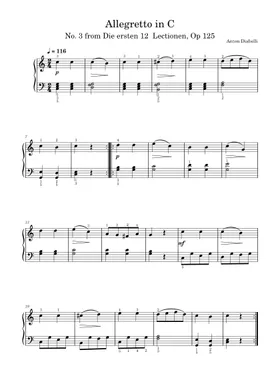 ABRSM 2023-2024 - Grade 1 piano exam sheet music | Play, print, and  download in PDF or MIDI sheet music on Musescore.com
