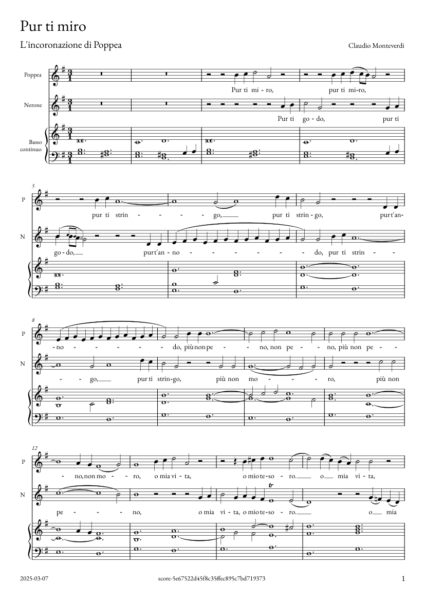 L'Incoronazione di Poppea SV 308