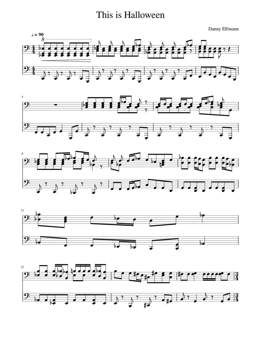 This is Halloween Sheet music for Piano (Solo) | Musescore.com