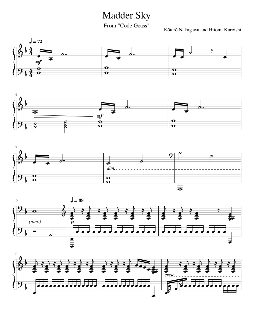 Code Geass - Madder Sky