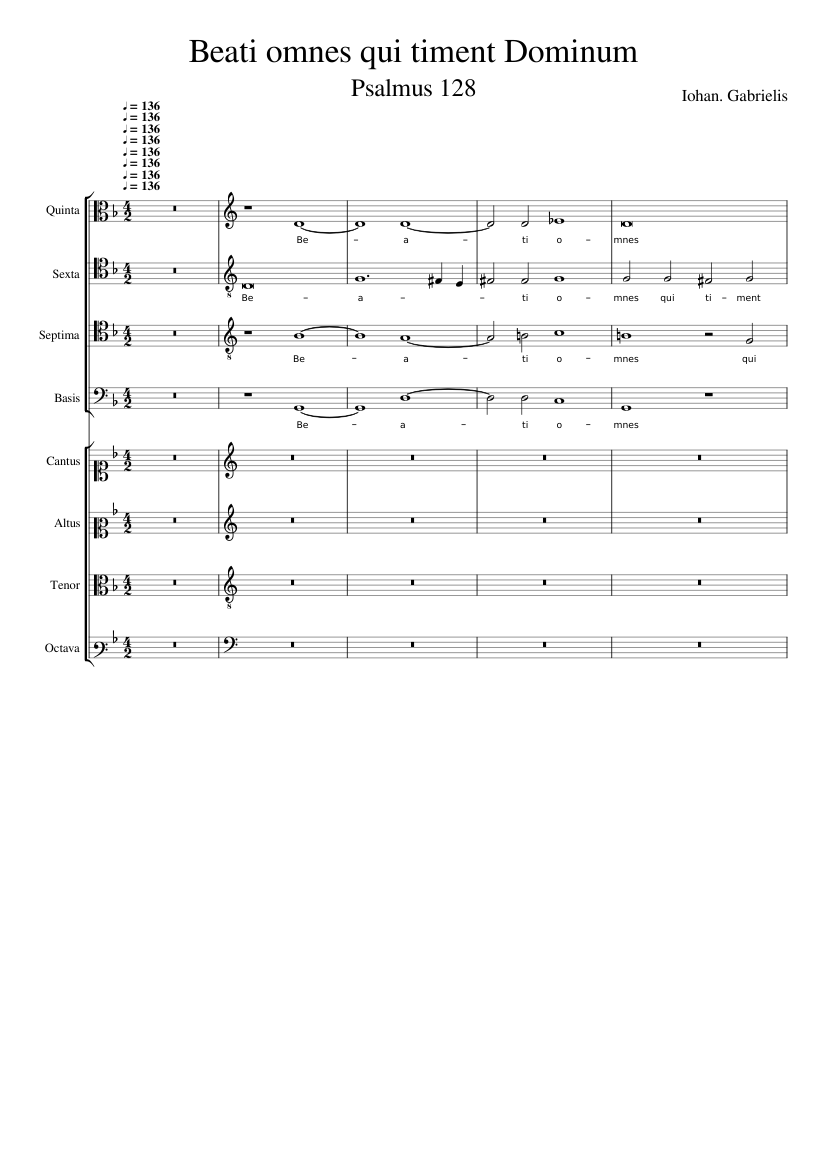 Beati omnes qui timent Dominum