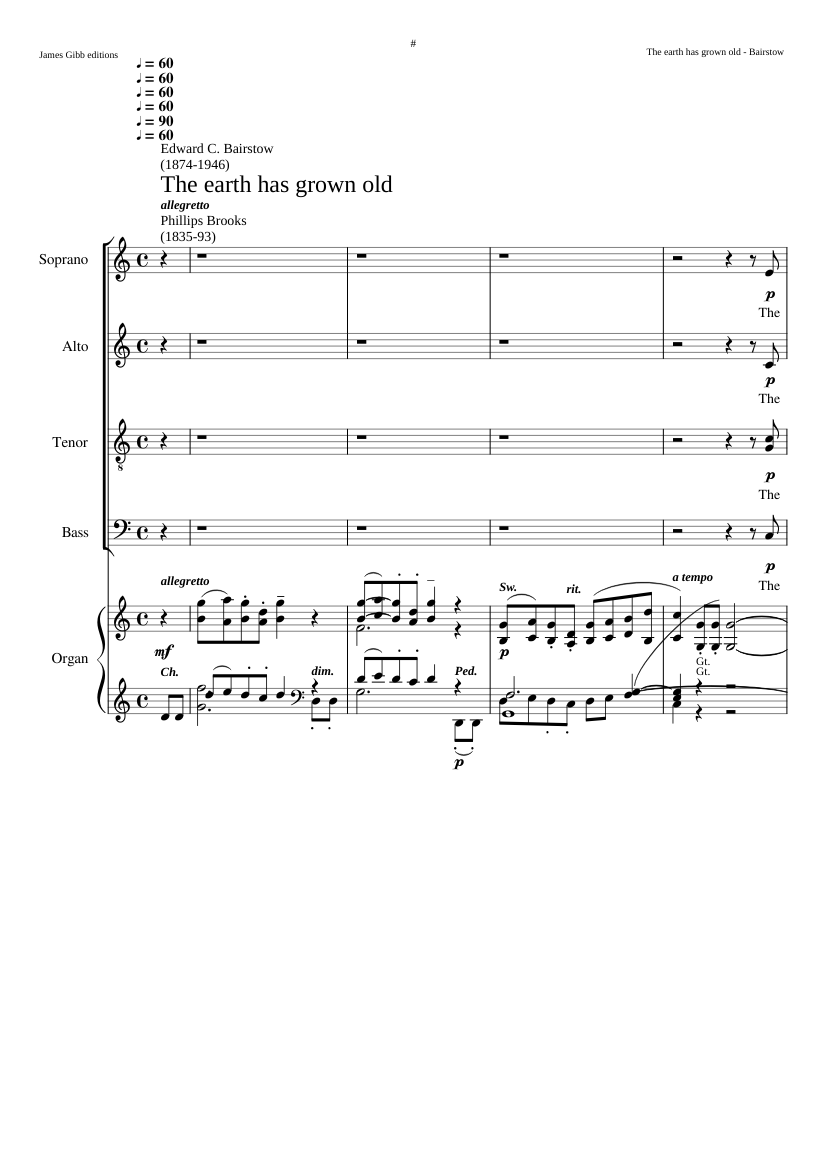 The earth has grown old