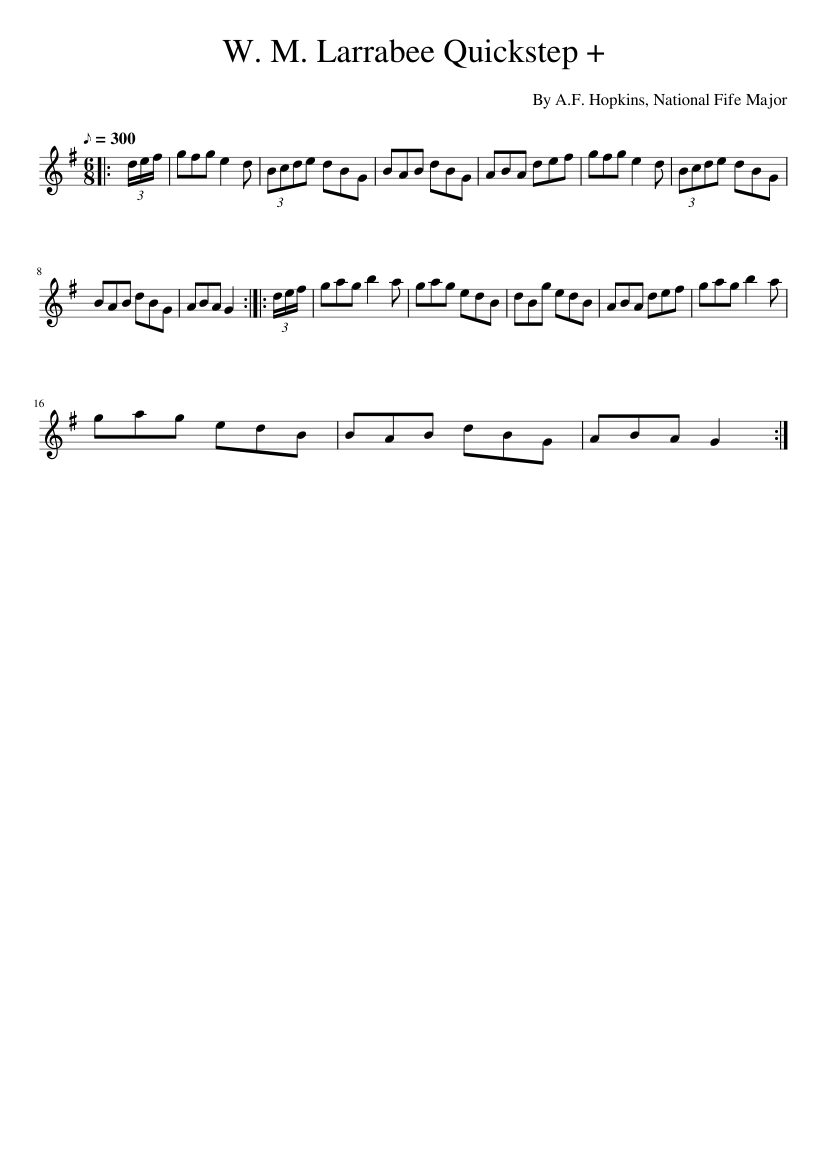 W. M. Larrabee Quickstep +