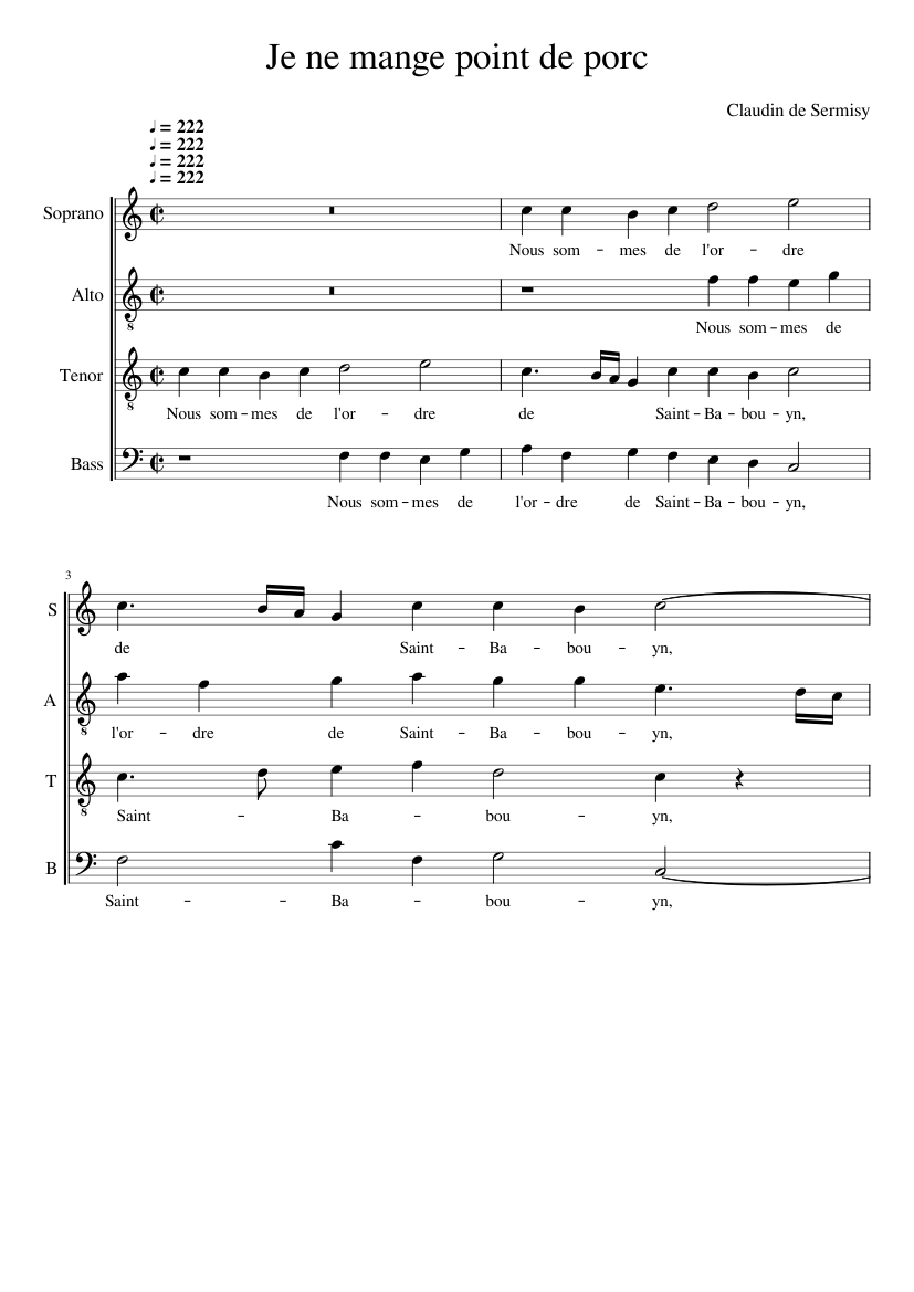 Nous sommes de l'ordre de Saint Babouin