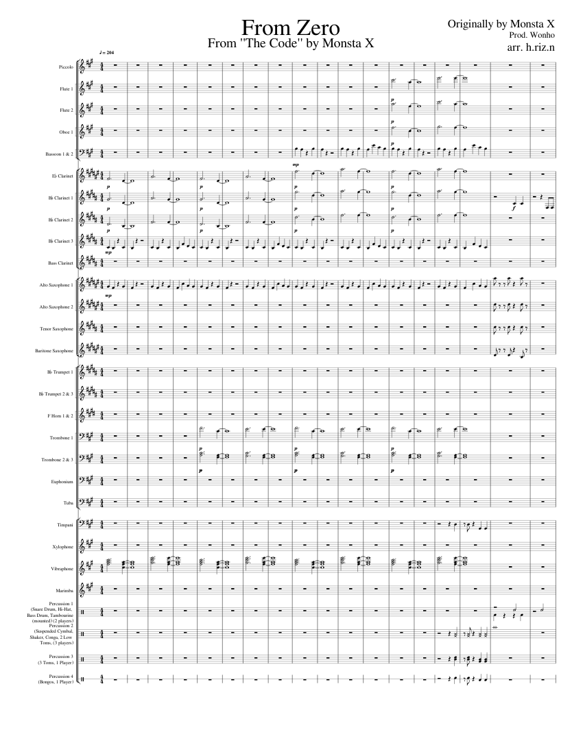 𝘋𝘦𝘱𝘢𝘳𝘵𝘶𝘳𝘦! [𝘊𝘖𝘕𝘊𝘌𝘙𝘛 𝘉𝘈𝘕𝘋] (𝘏𝘶𝘯𝘵𝘦𝘳 𝘹 𝘏𝘶𝘯𝘵𝘦𝘳  2011) Sheet music for Trombone, Euphonium, Tuba, Flute piccolo & more  instruments (Concert Band)