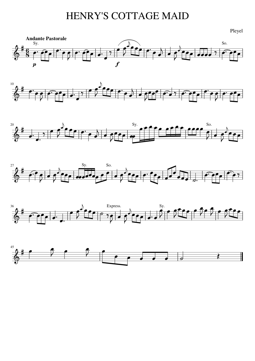 HENRY'S COTTAGE MAID