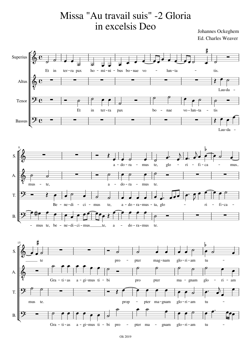 Gloria 2 Missa Au travail suis