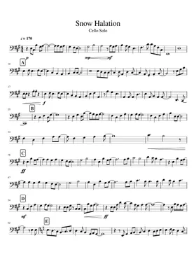 Snow halation – μ's But Shawty's Like A Melody Sheet music for