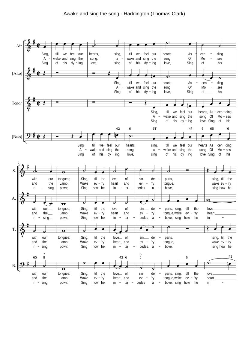 Awake and sing the song