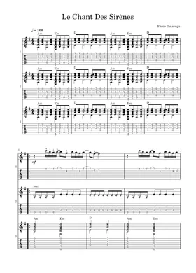 Free Le Chant Des Sirènes by Fréro Delavega sheet music | Download PDF or  print on Musescore.com