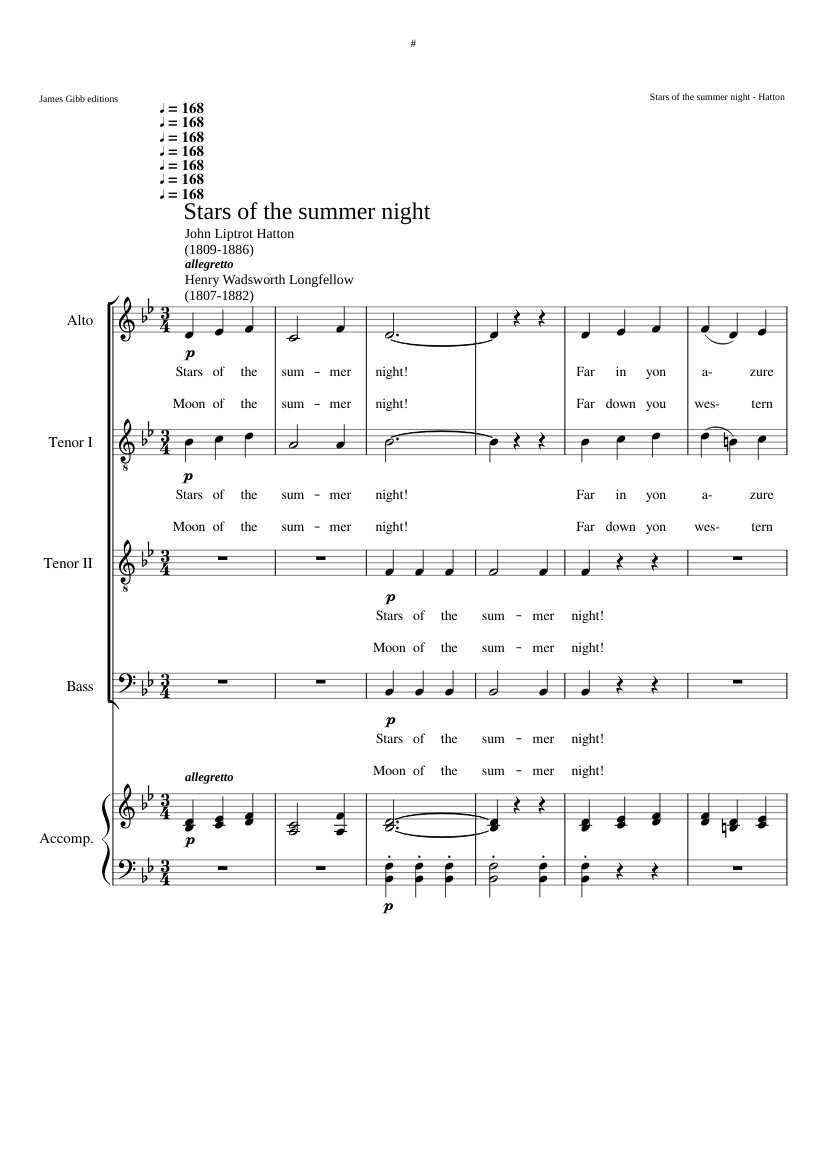 Stars of the summer night