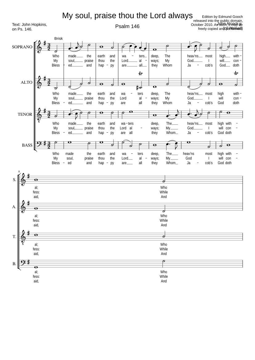 My soul praise thou the Lord always