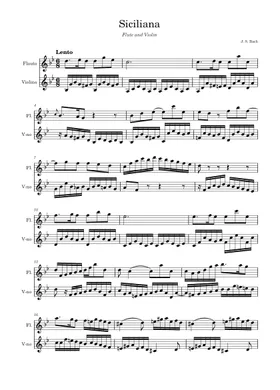 Free Flute Sonata In E-Flat Major, Bwv 1031 by Johann Sebastian Bach sheet  music | Download PDF or print on Musescore.com
