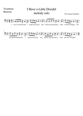 Free The Dreidel Song by Misc Traditional sheet music