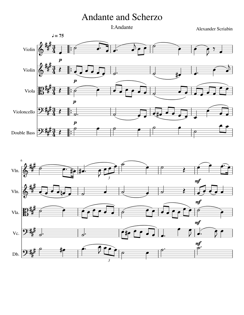 Andante for String Orchestra