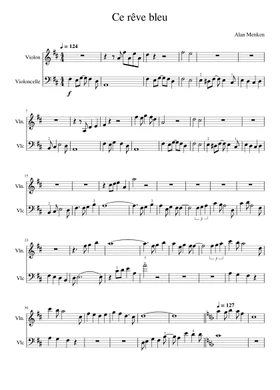 Free Ce Rêve Bleu by Alan Menken sheet music | Download PDF or print on  Musescore.com