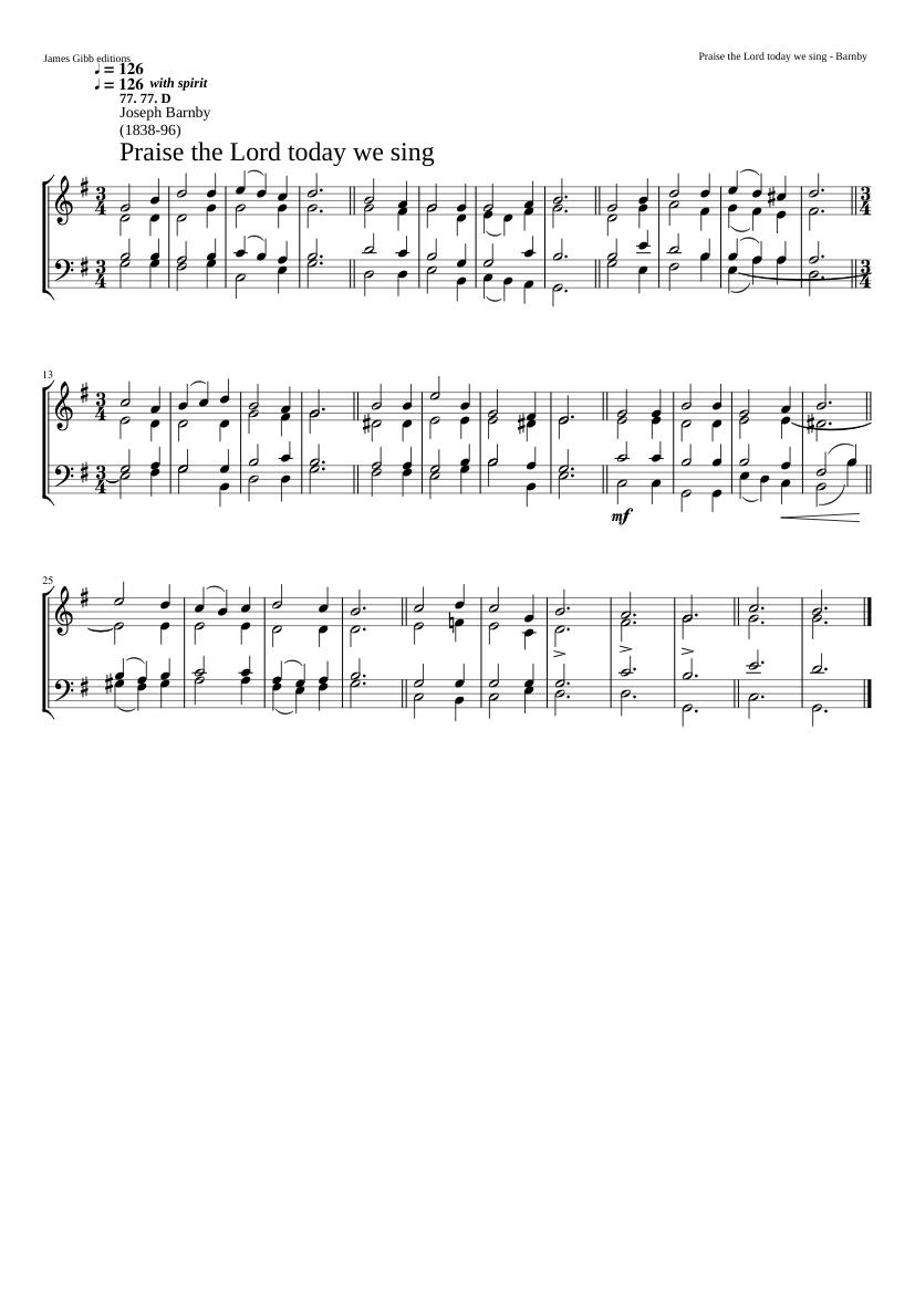 Praise the Lord today we sing