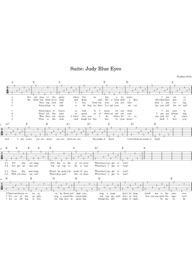 Suite Judy Blue Eyes Sheet Music Free Download In Pdf Or Midi On Musescore Com