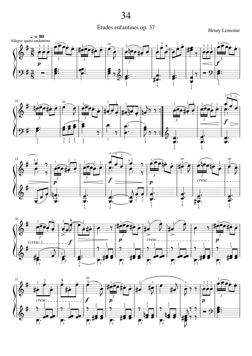 Études enfantines Op.37