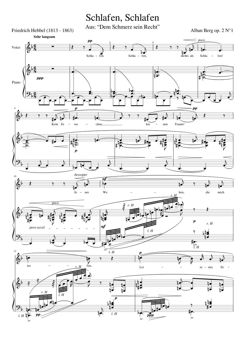 4 Gesänge Op.2