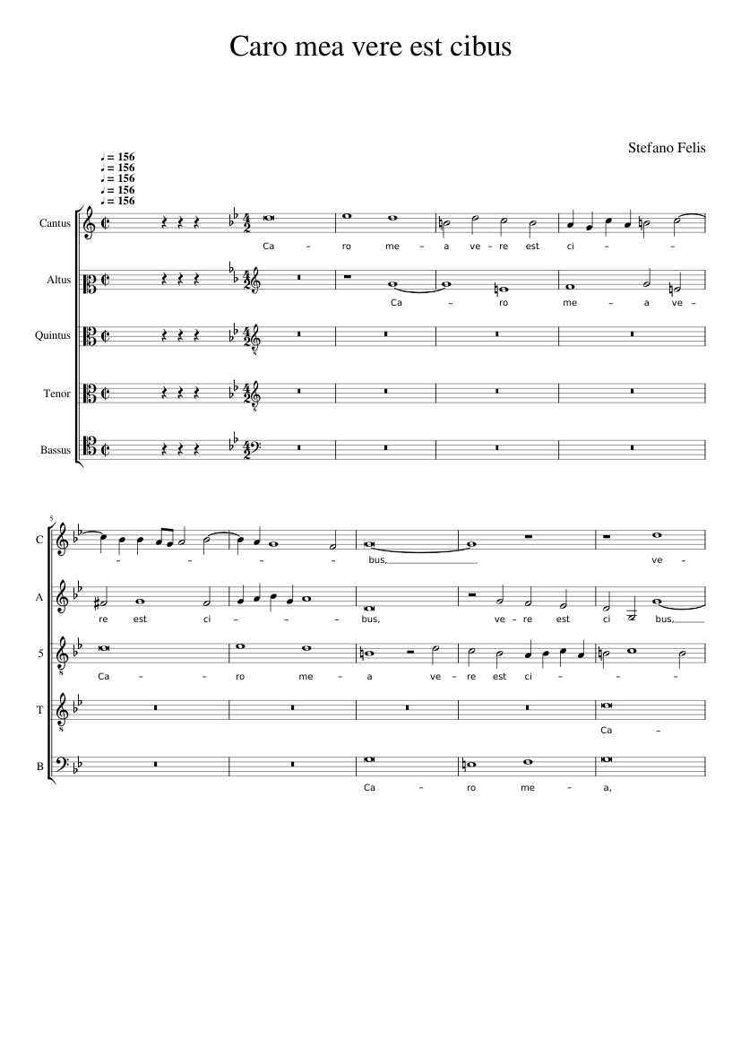 Caro mea vere est cibus