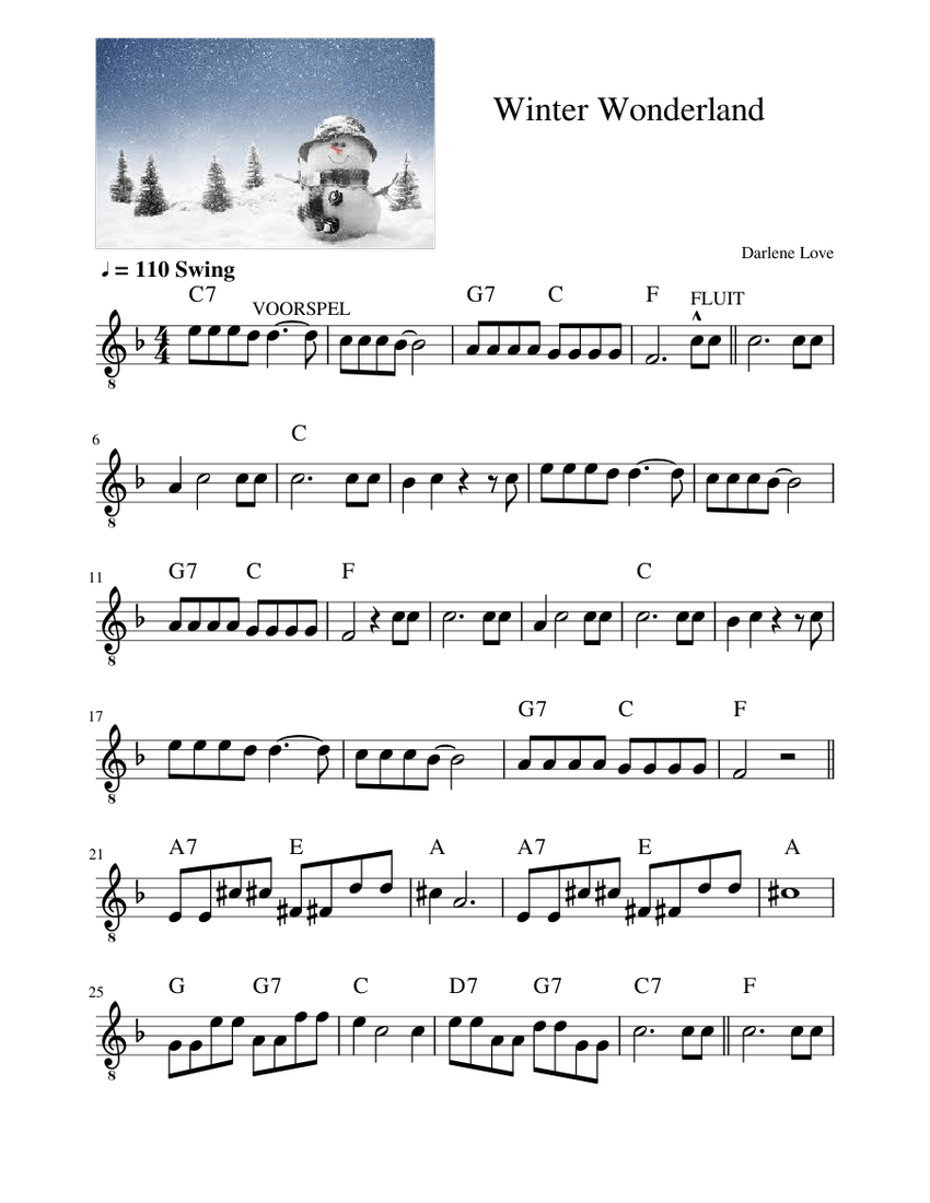 Winter Wonderland Sheet music for Guitar (Solo) | Musescore.com