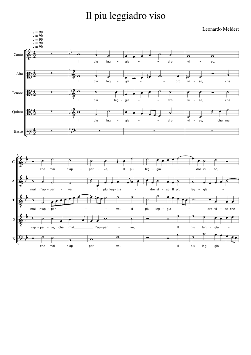 Il piu leggiadro viso