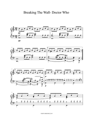 Doctor Who Heaven Sent Breaking The Wall Sheet Music Free Download In Pdf Or Midi On Musescore Com Oswin pond 279.360 views5 year ago. doctor who heaven sent breaking the