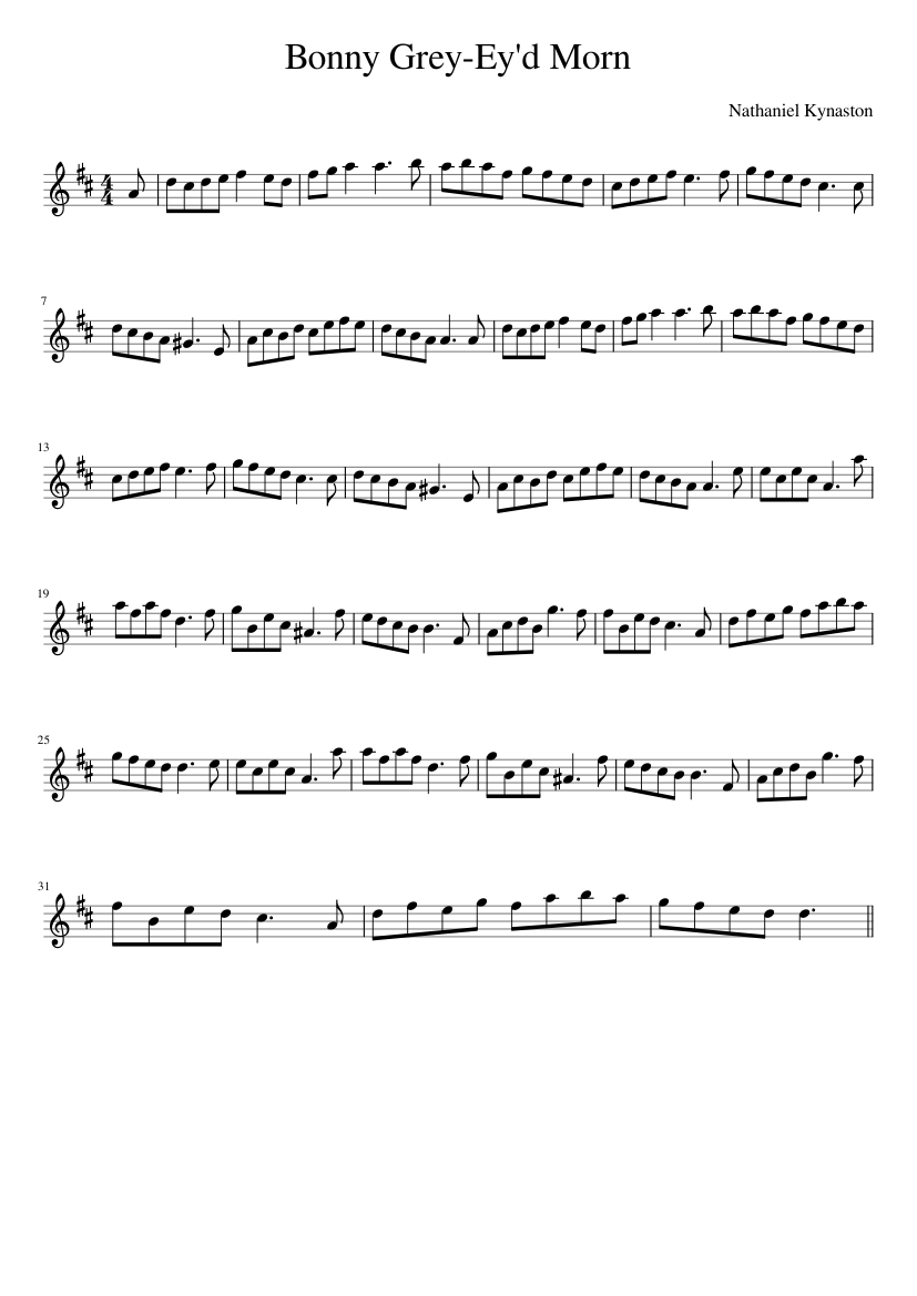 Bonny Grey-Ey'd Morn