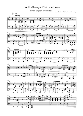 Free I will always think of you by Jane Krakowski & Colman Domingo sheet  music | Download PDF or print on Musescore.com