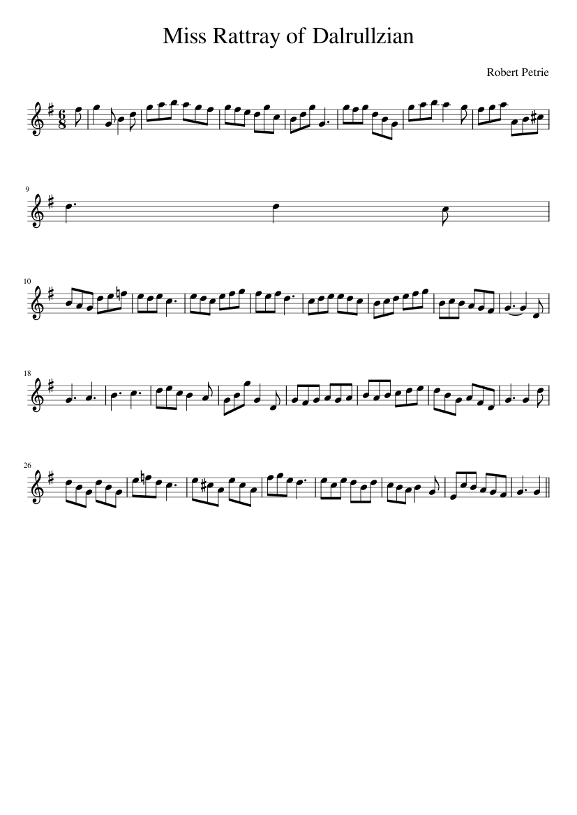 Miss Rattray of Dalrullzian