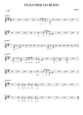 Free I'd Rather Go Blind by Etta James sheet music | Download PDF or print  on Musescore.com