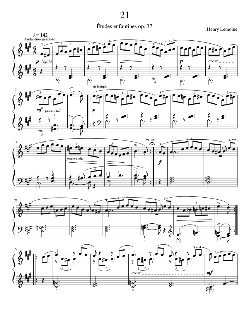 Études enfantines Op.37