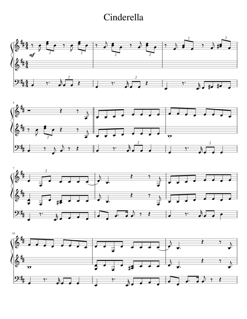 cinderella-sheet-music-for-piano-solo-musescore