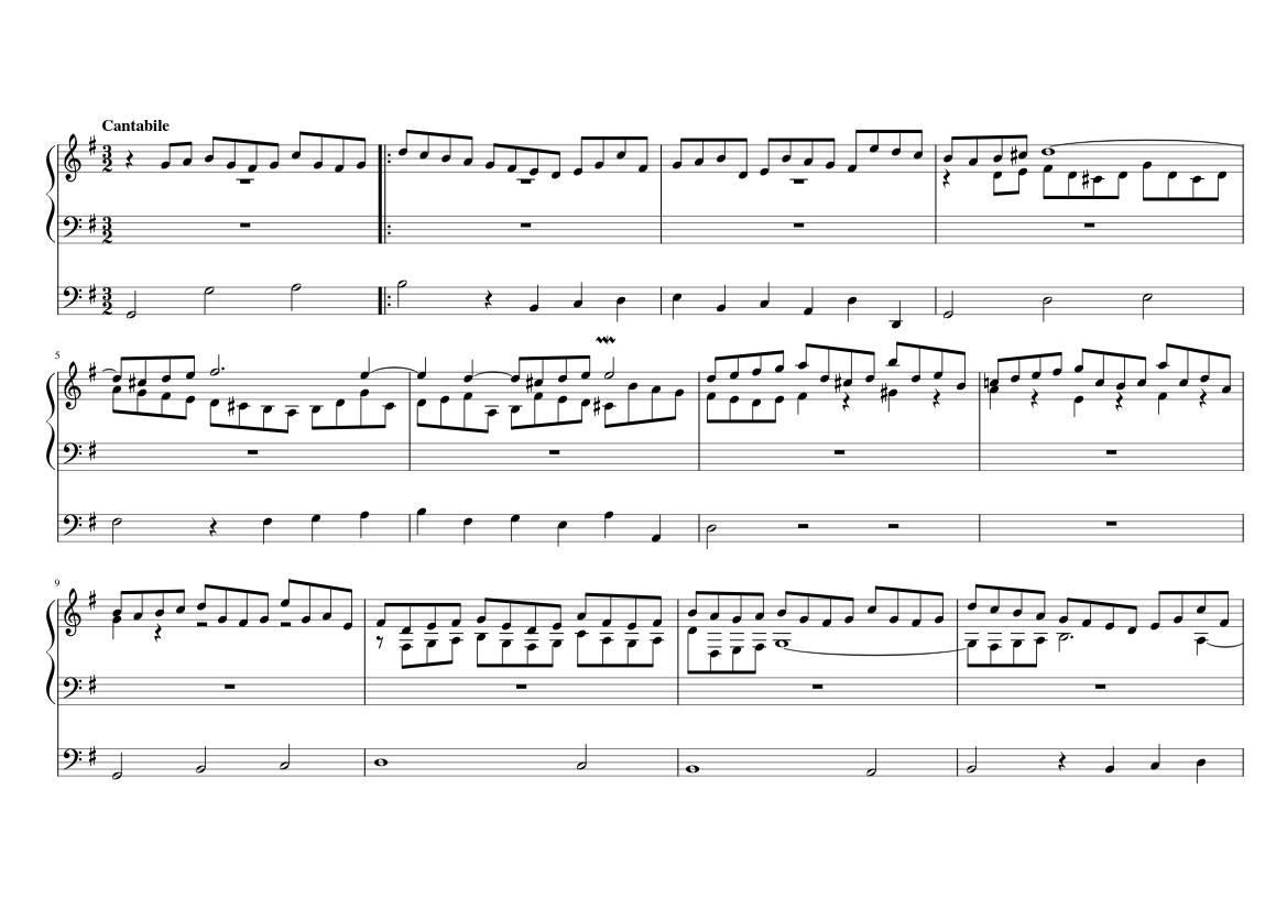 Allein Gott in der Höh sei Ehr BWV 663