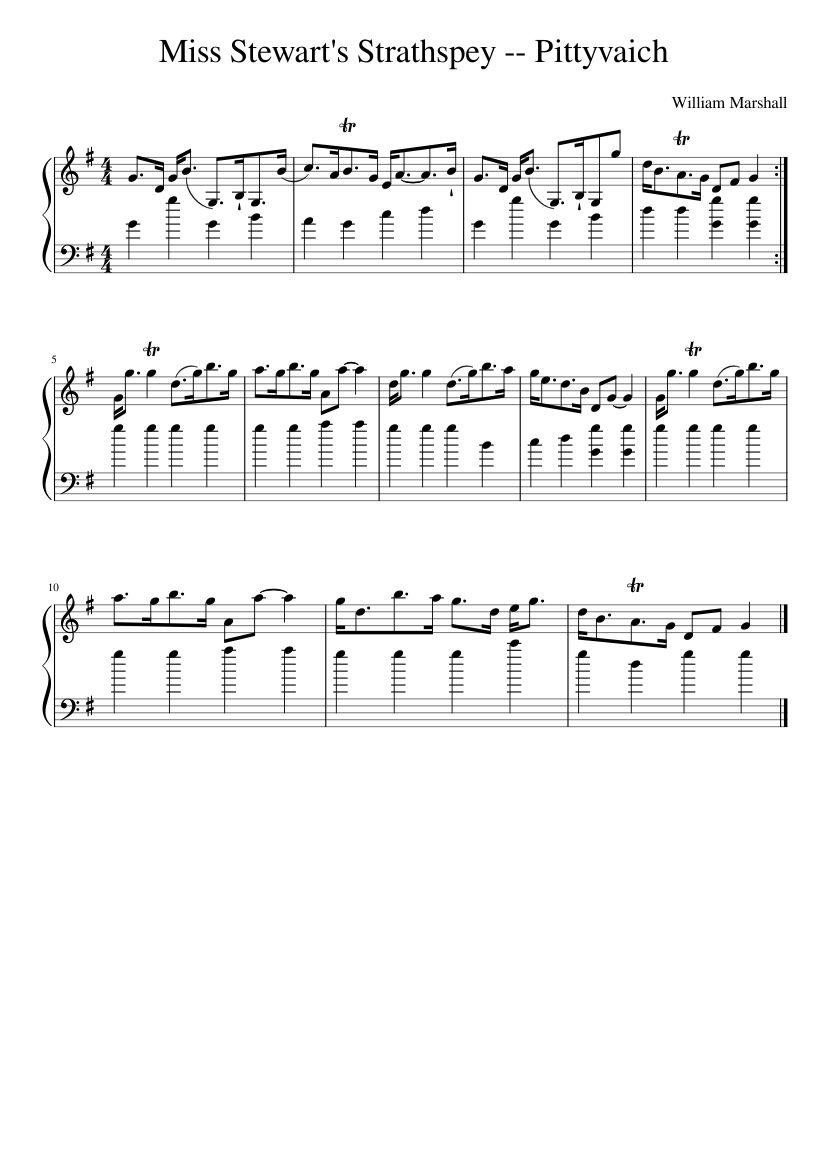 Miss Stewart's Strathspey -- Pittyvaich