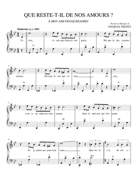 Free Charles Trenet sheet music | Download PDF or print on Musescore.com
