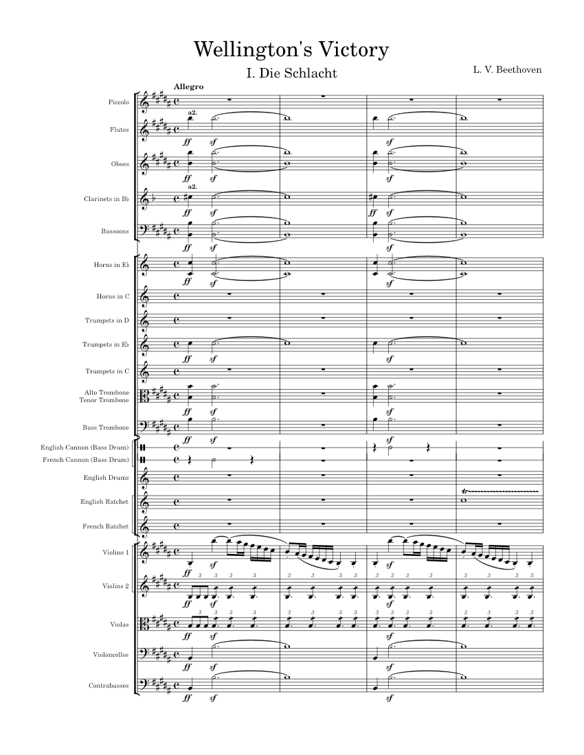 Wellington s Victory Op 91 Ludwig Van Beethoven Wellington s wellington-s-victory-op-91-ludwig-van-beethoven-wellington-s