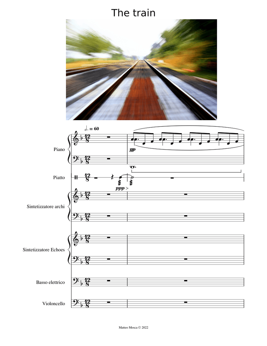 The train Sheet music for Piano, Crash, Cello, Bass guitar & more ...
