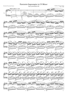 幻想即興曲ハ短調クラシックマンがソロのために編曲したマイナーな楽譜