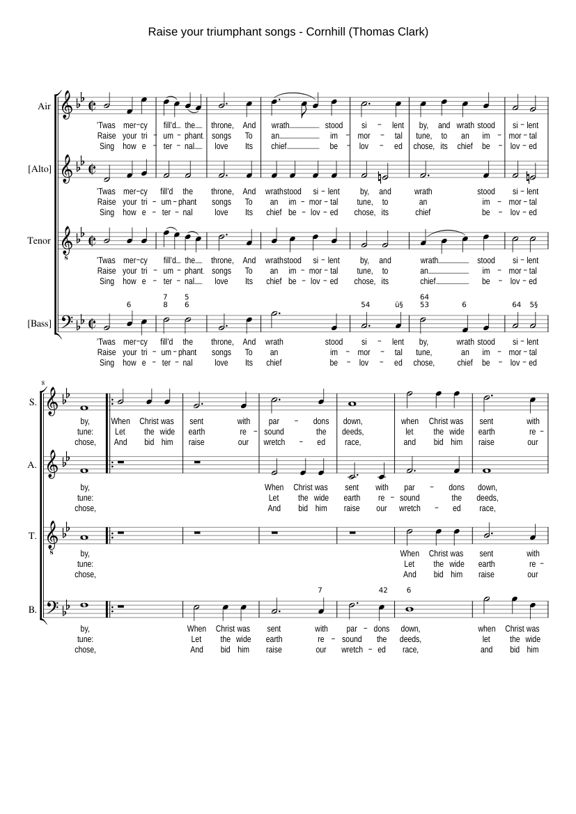 Raise your triumphant songs
