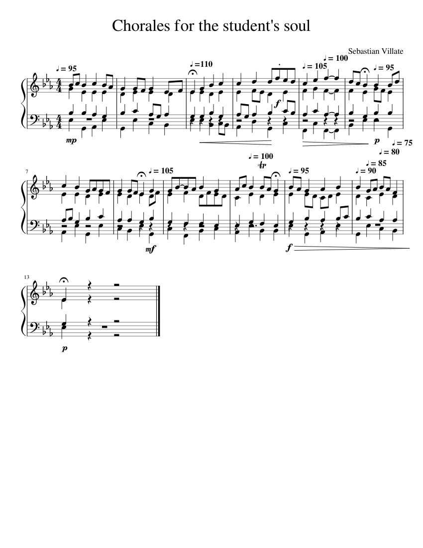 Chorales for the student's soul