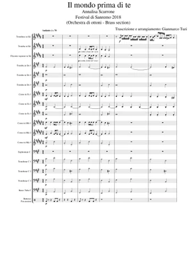 Free il mondo prima di te by Annalisa (Italy) sheet music | Download PDF or  print on Musescore.com