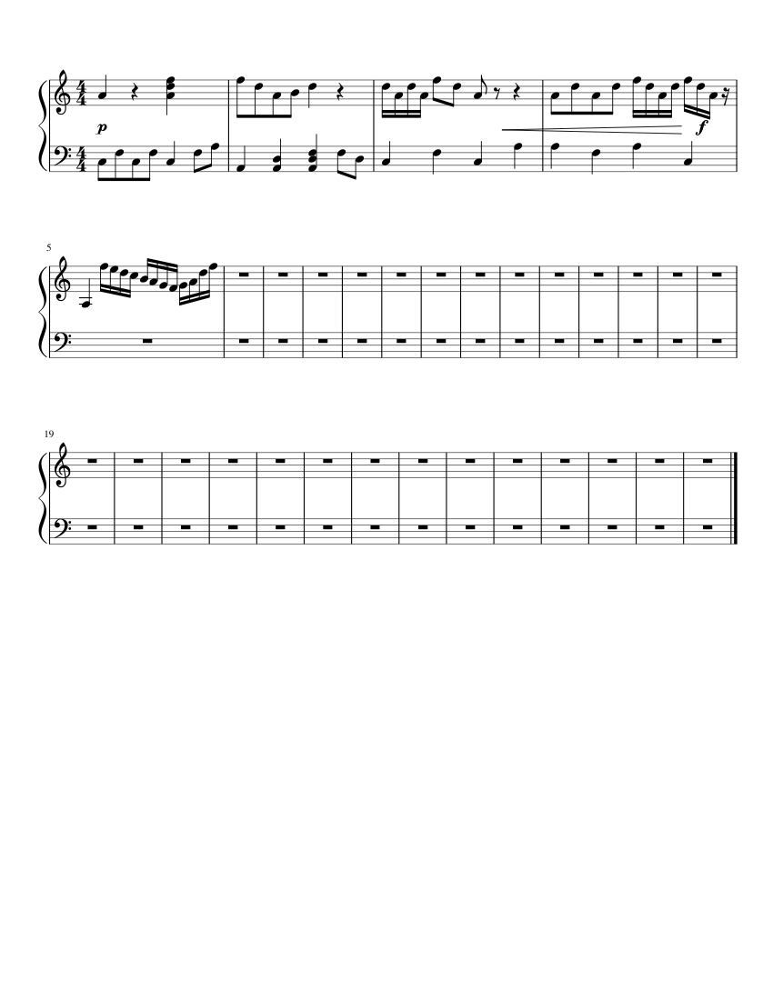 Bad Melody in A minor Sheet music for Piano (Solo) | Musescore.com