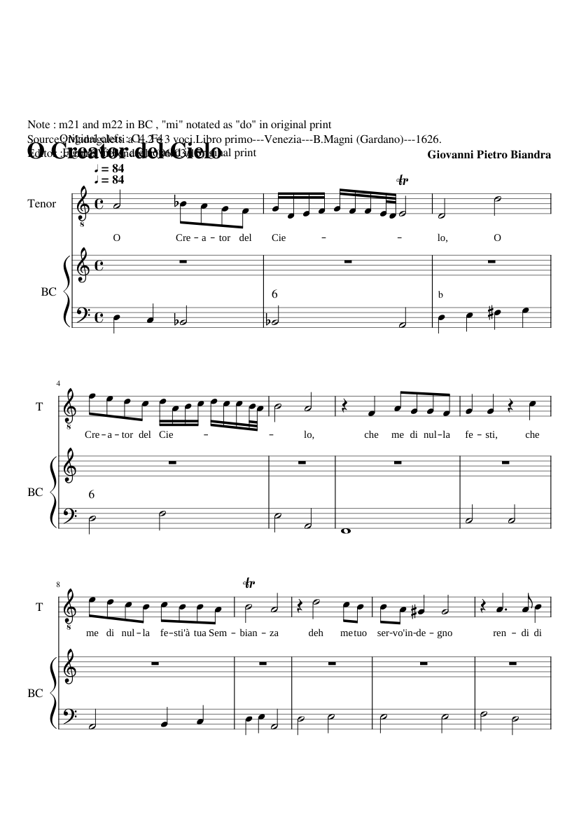 O Creator del Cielo